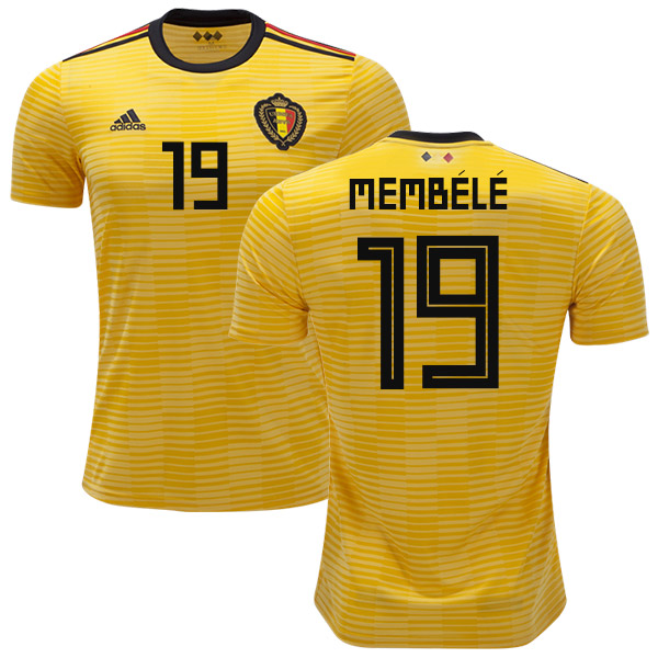 Belgium #19 Membele Away Kid Soccer Country Jersey - Click Image to Close